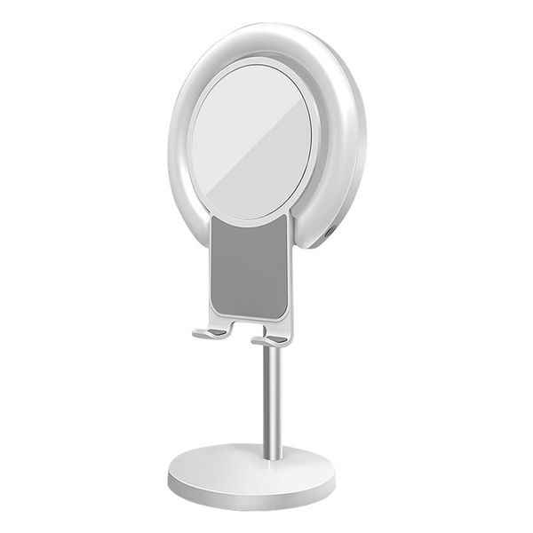 Selfie Ring Light with Desk Stand - White