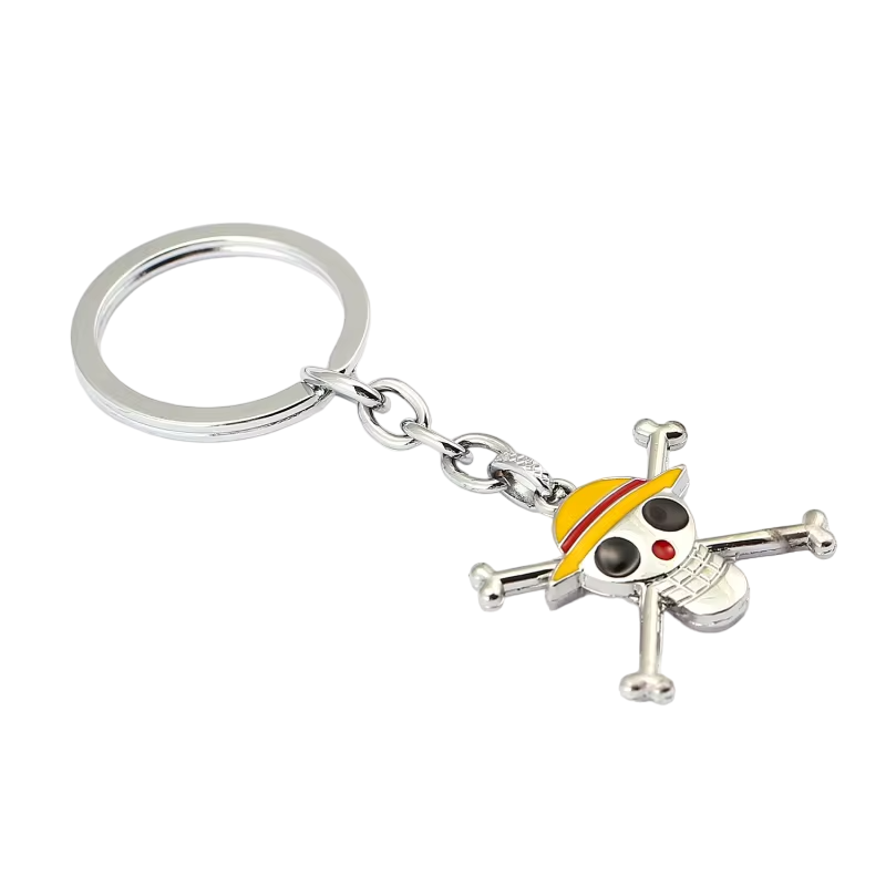 One Piece Anime Straw Hat Luffy Symbol Keychain