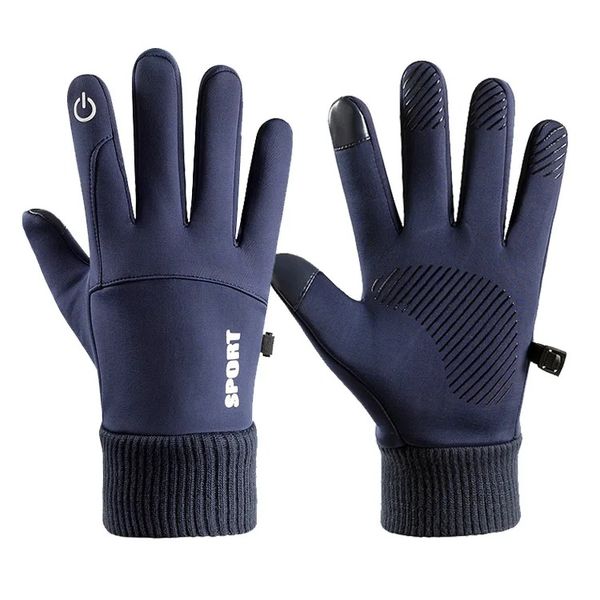 Outdoor Sport Gloves - Run/Cycle/Ski/Soccer - Winter Essential - Navy Blue