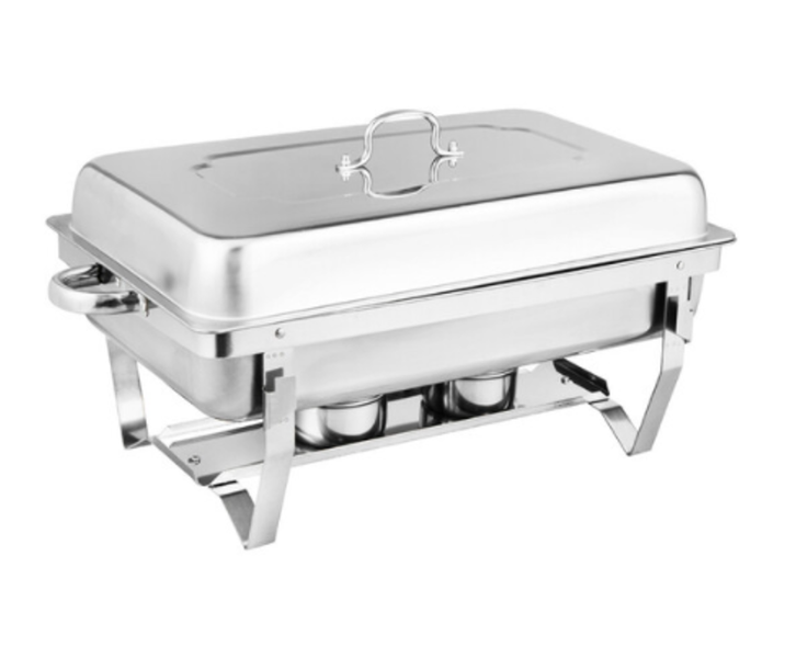 Tissolli 9.5 - Stainless Steel Chafing Dish plus 3-Piece Kitchen Tool Set