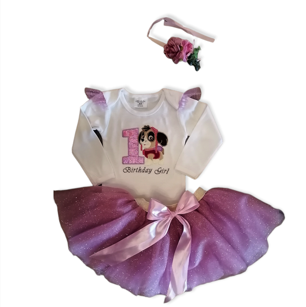 Little Leila - Paw Patrol Skye Birthday Set - Long Sleeve