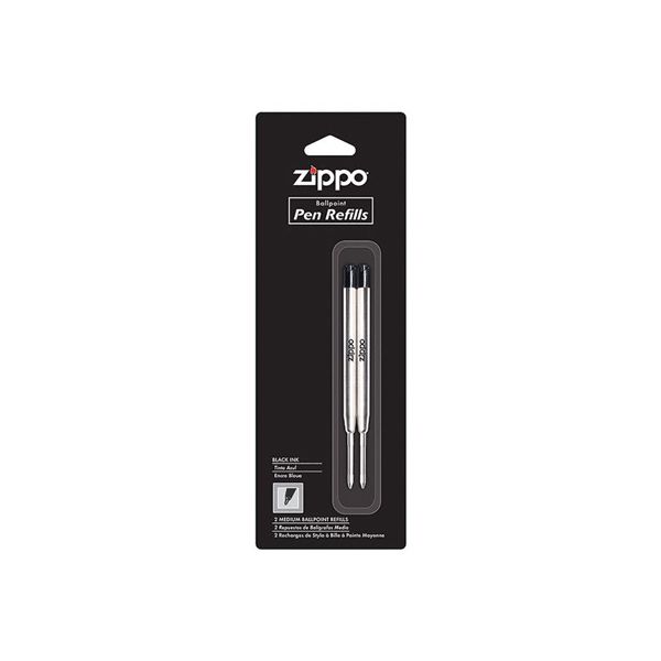 Zippo - Black Ballpoint Refill - 2pk