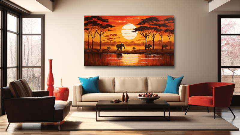 Canvas Wall Art -Savanna Serenade Avstract - HD0241