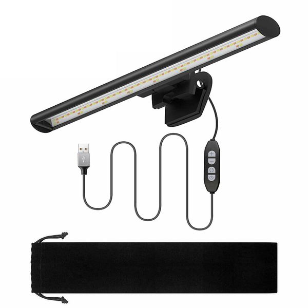 USB LED Desk Lamp For Monitor Screen With Clamping Light For Home