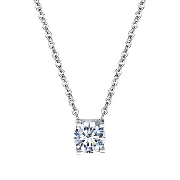 Zirconia Female Necklace Silver