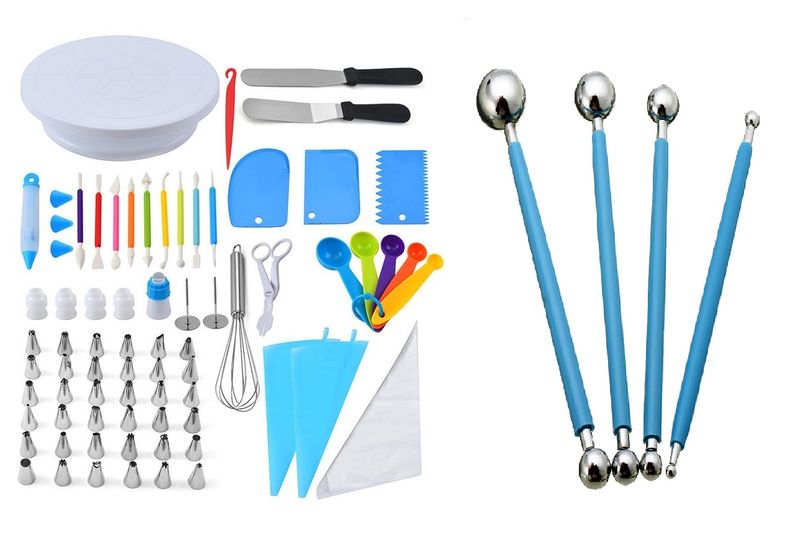 Cake Decorating Kit 66Pieces With 4Pieces Modelling Ball Tools