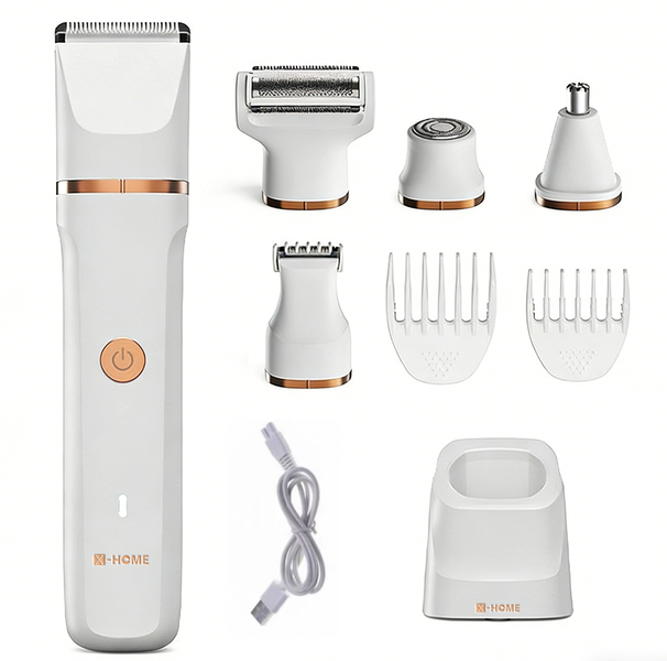X-HOME Womens' Body Hair Trimmer Shaver - Waterproof -Rechargeable -5 in 1