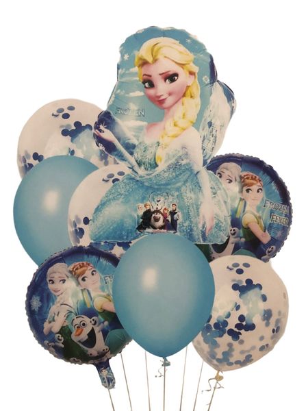 Elsa Frozen Balloon Set - 9 Balloons