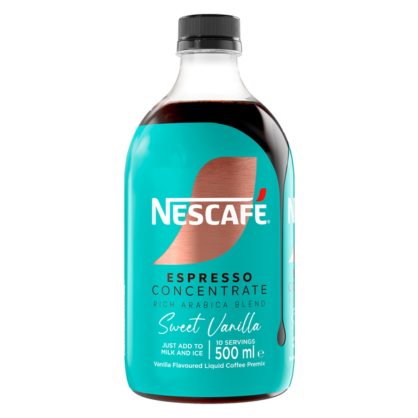 NESCAFÉ ESPRESSO CONCENTRATE Vanilla, Liquid Coffee Premix,500ml Bottle