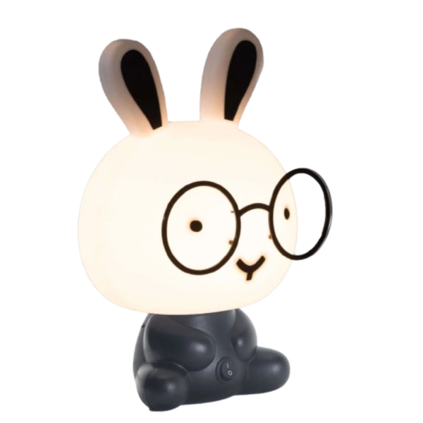 Cute Black &amp; White Rabbit Table Lamp