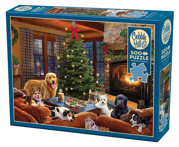 Cobble Hill Furry Festivities 500 Piece Puzzle