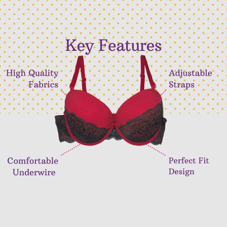 REGINA COLLECTIONS Women's Everyday Use Underwire Front Open Multiway Push  up Padded Bra (Pink 36A) Women Push-up Lightly Padded Bra