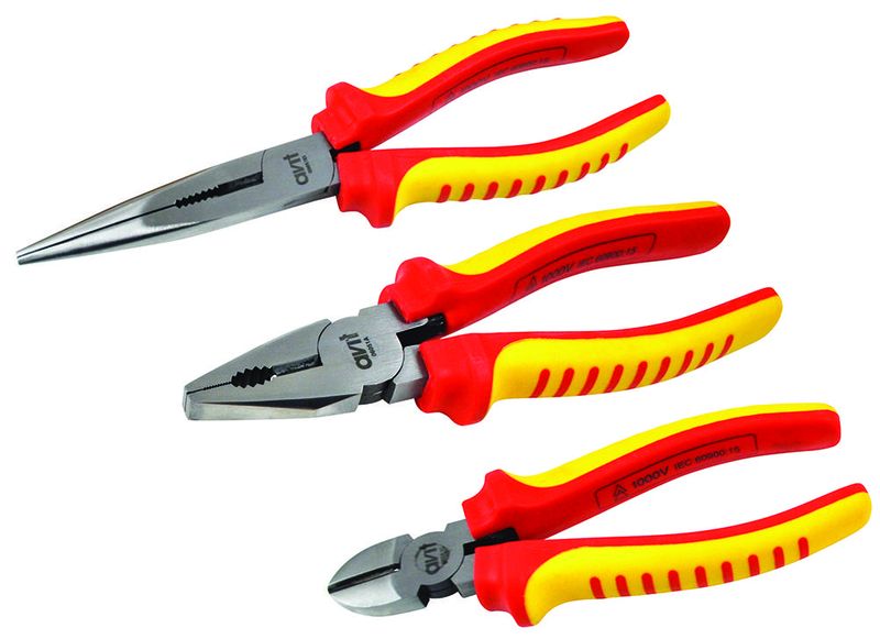 Avit (AV06051) Plier Set, Insulated, 3 Piece