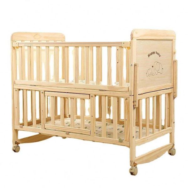 Wooden Baby Crib Cot /Toddler Bed Desk