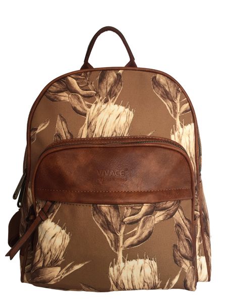 Vivace - Canvas Floral Laptop Backpack