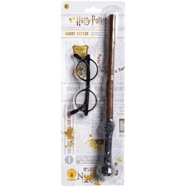 Harry Potter Wand &amp; Glasses Set