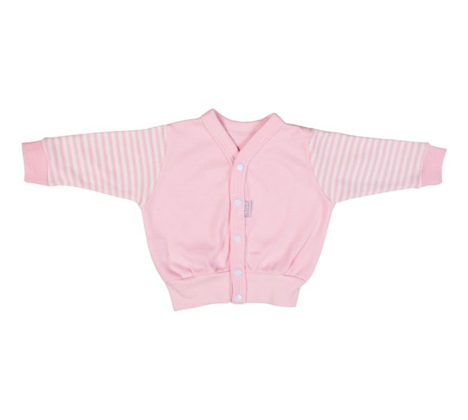 Pink Striped Baby Cardigan