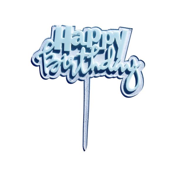 Soft Tone-Happy Birthday Cake Topper