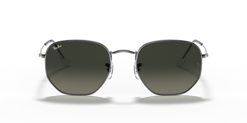 Ray-Ban Hexagonal Sunglasses RB3548N 004/71 51 Gunmetal / Grey