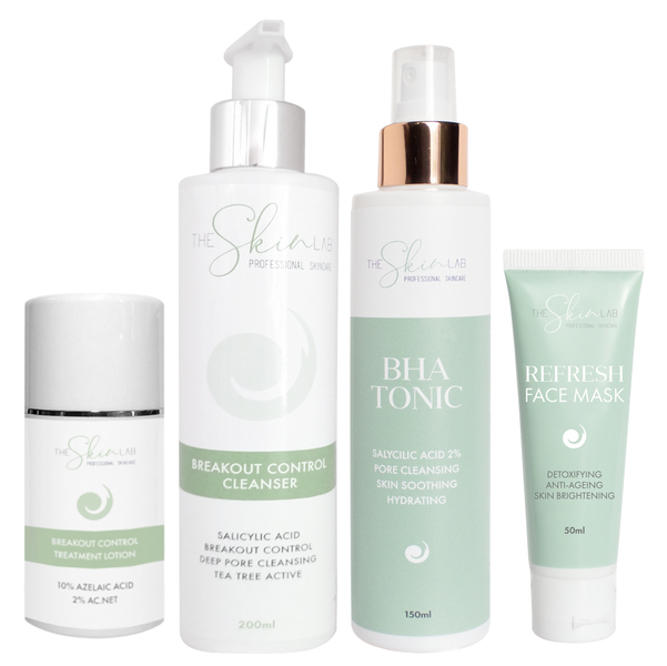 Acne &amp; Breakout Control, Detoxifying &amp; Skin Brightening Starter Kit