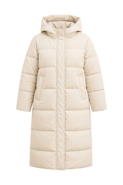 Women's Long Hooded Puffer Jacket Warm Winter Quilted Coat