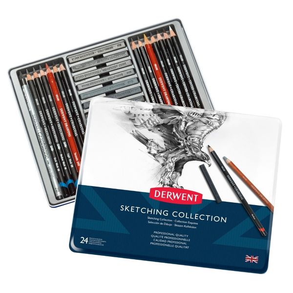 Derwent Sketching Collection - Tin of 24