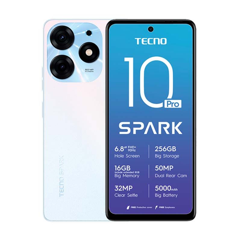 Tecno Spark 10 Pro Dual Sim 256GB - White