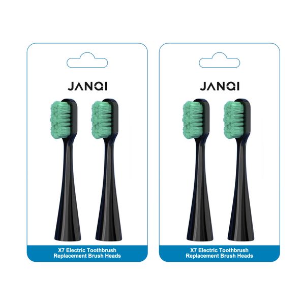 JANQI X7 Brush Heads Value Pack X4