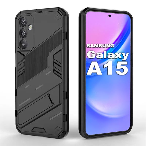 TEKRON Punk Case Shockproof Kickstand Cover Made for Samsung Galaxy A15