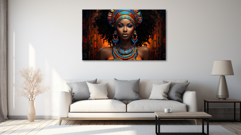 Canvas Wall Art -Adiant Resilience African Abstract -MT0573