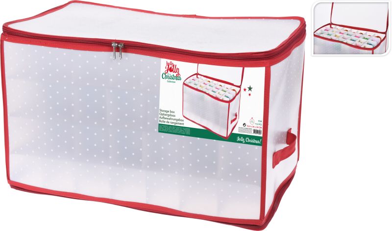 Christmas Ornament Storage Box - 112-Section Organizer for 8cm Balls