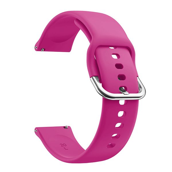 Sports Watch Strap Compatible with 20mm Samsung / Huawei / Garmin-Dark Pink