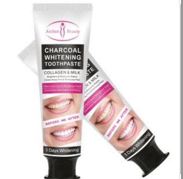 Pack of 2 Aichun Beauty Charcoal Whitening Toothpaste ( 100 g x 2 )