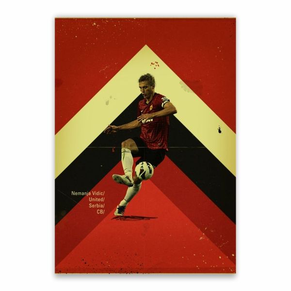 Nemanja Vidic United Poster - A1