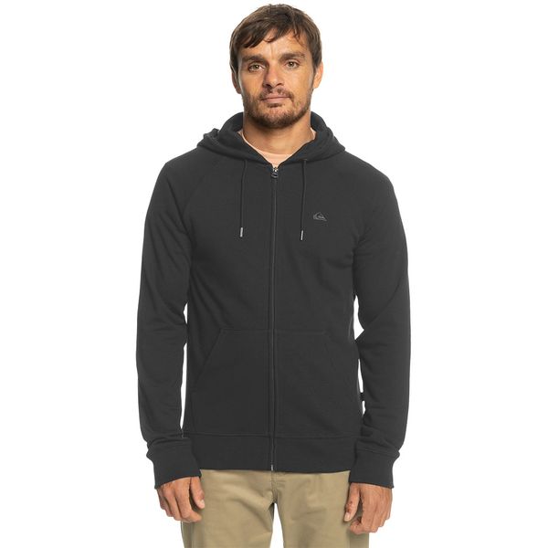 Quiksilver Mens Essentials Raglan Zip Through Hoodie