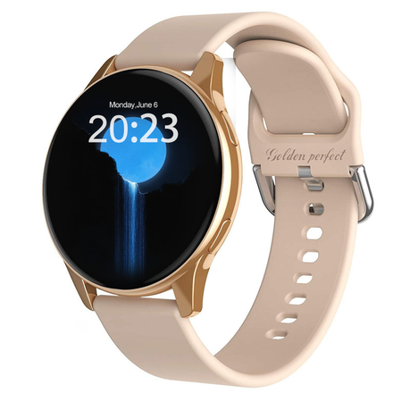 Smart Watch for Women |Golden Perfect Heart Rate, Fitness Tracker Image