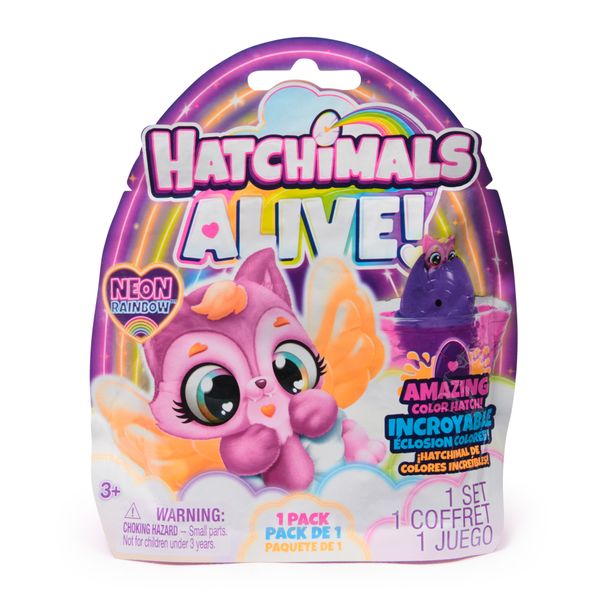 Hatchimals Alive Neon Rainbow 1Pk Blind Pack