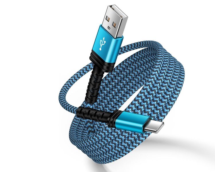 Cable 10FT Long Braided USB A to Type C Charger Fast Charging Power Cord