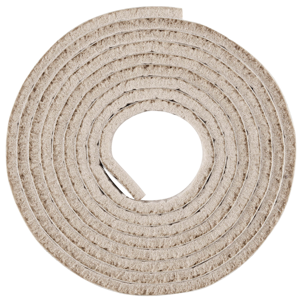Self-Stick Felt Roll for Surfaces (1/2 inch x 60 inch), Creamy-White