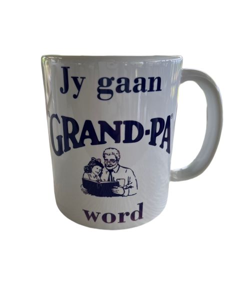 Grandpa grandfather announcement mug gift: Jy gaan Grand-Pa word