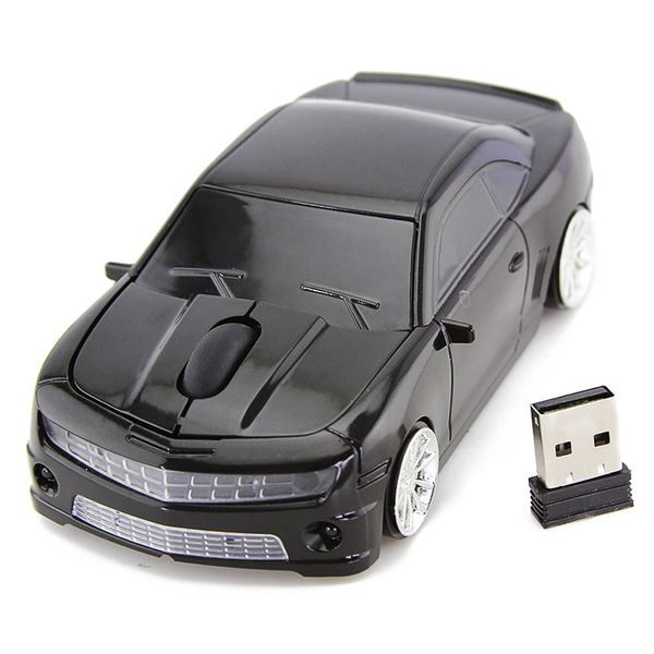 Wireless Mouse Laptop Car-Shaped Black Accurate