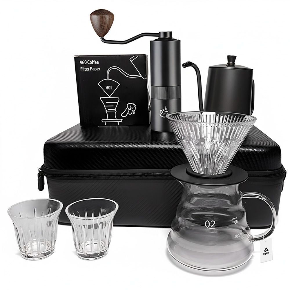 バーベキュー・調理用品 AFTERNOON COFFEE STOVE SET Topika - Coffee Bar Travel Set with Kettle, Grinder, Dripper