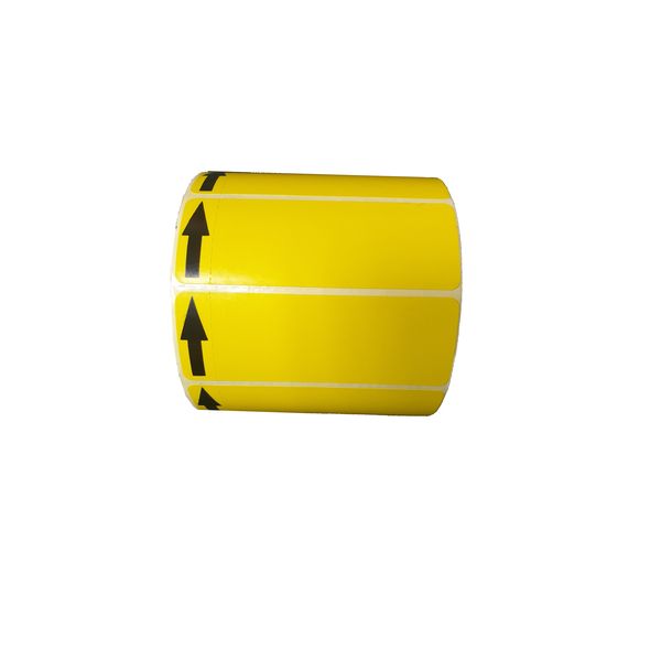NTS 80X28mm YELLOW BLACK ARROW 5 ROLLS PER BOX
