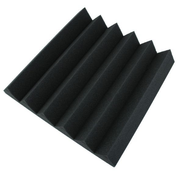 Wedge Acoustic Foam Sound Panel 30cm - Black