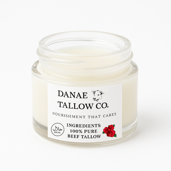 Danae Tallow Co's Plain Rosé Glow 50ml Rosehip Seed Oil Beef Tallow Balm