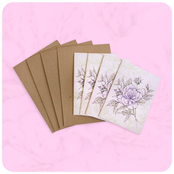 Rose Card &amp; Envelopes Maxi Pack