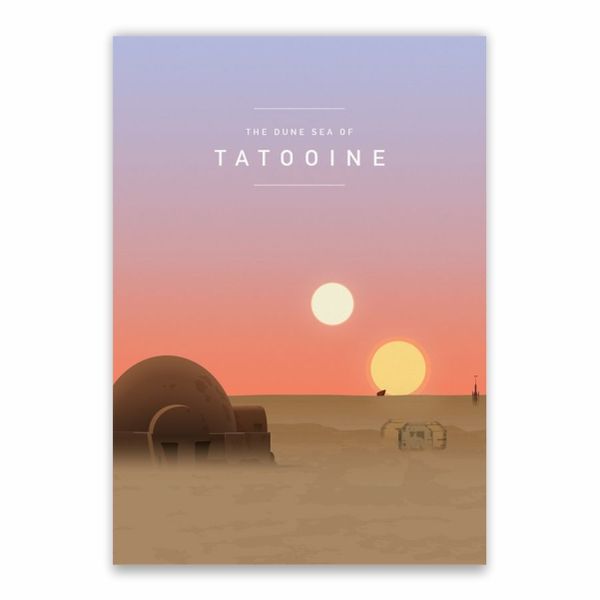 The Dune Sea Of Tatooine Poster - A1