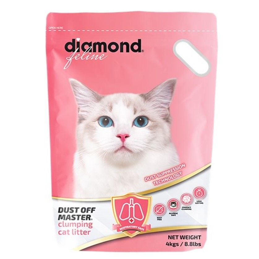Diamond Feline Dust Off Cat Litter 4kg Shop Today. Get it Tomorrow