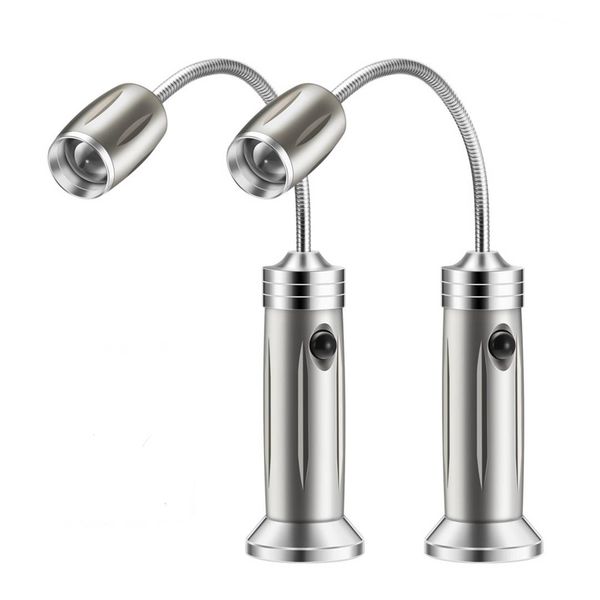 2 Pcs LED Braai Grill Lights Magnetic 360 Adjustable Bright BBQ Lamp