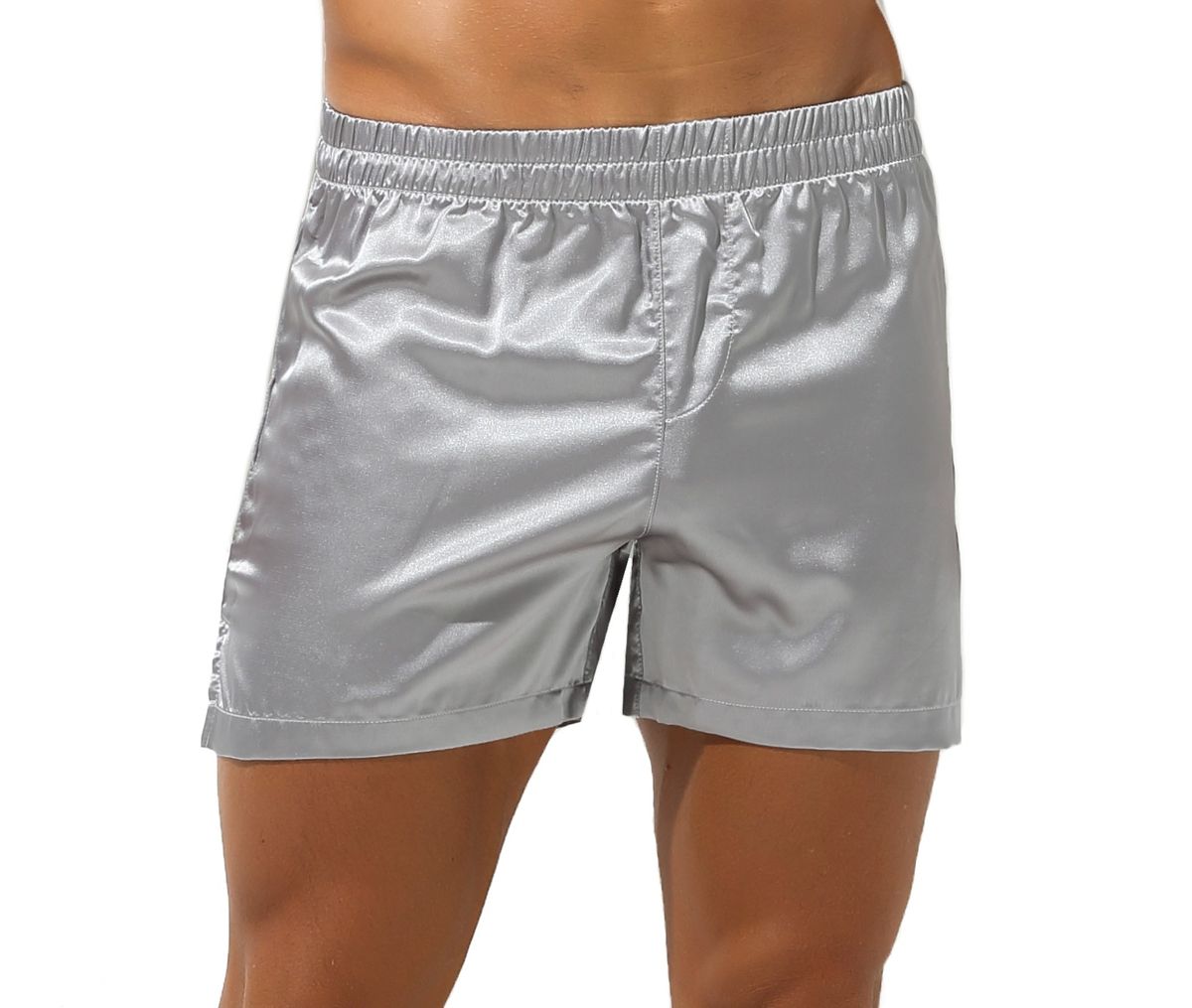 Men's Satin Boxer Shorts Underwear Sleep Pajama Silk Sleepwear Shop